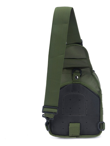 Bolsa Militar Shoulder Bag Tática Transversa Reforçada Peito Cor Verde-musgo
