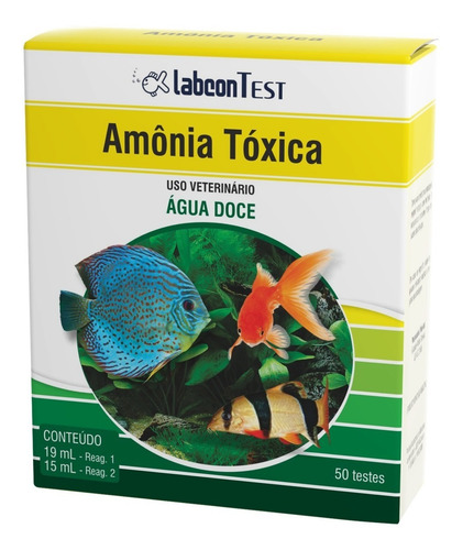 Teste Labcon Amonia Toxica Agua Doce (50 Testes) Alcon 