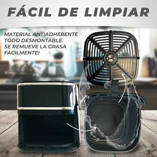 Freidora De Aire Mti Air Fryer Sin Aceite 9l 1800w Saludable