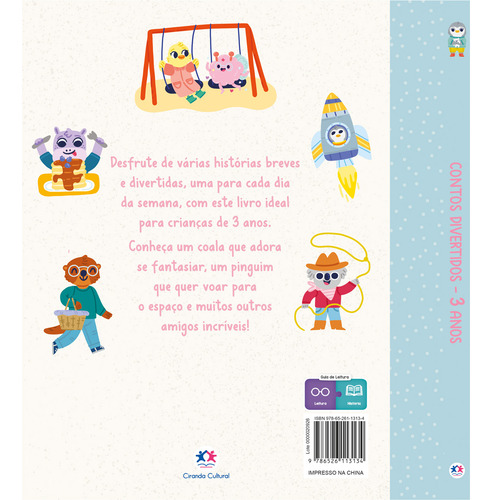 Livro Contos Divertidos - 3 Anos, De Dean, Lindsey. Editorial Ciranda Cultural, Capa Capa Comum, Edição 1 Em Português, 2024