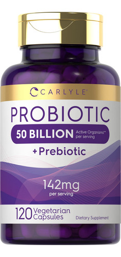 Suplemente Os Probióticos Carlyle Com Prebióticos 120 Cápsul