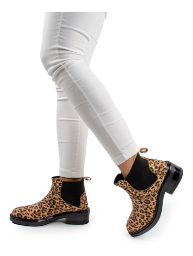 Botinetas Botines Botas De Mujer De Cuero Nara - Ferraro