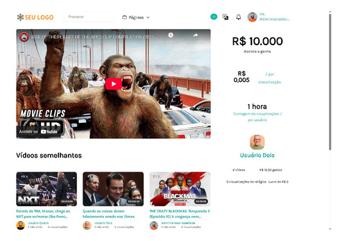 Sistema De Troca De Visualizações Do Youtube