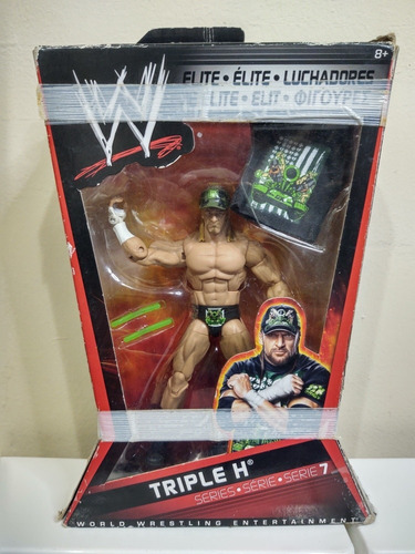 Wwe Triple H Elite Series 7 Mattel Figura Rara Caja Dañada