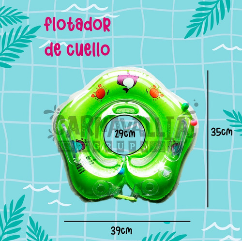 Flotador Inflable Bebé Salvavidas Cuello Flotis Albercal