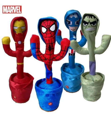 Cactus Juguete Parlante Marvel Para Niño Recargable Peluche