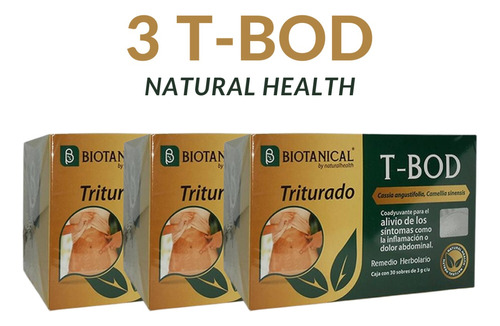 3 Pack T- Bod (body Slim Té) 30 Sobres Natural Health