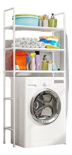 Mueble Organizador De Baño Lavadora Rack 3 Niveles