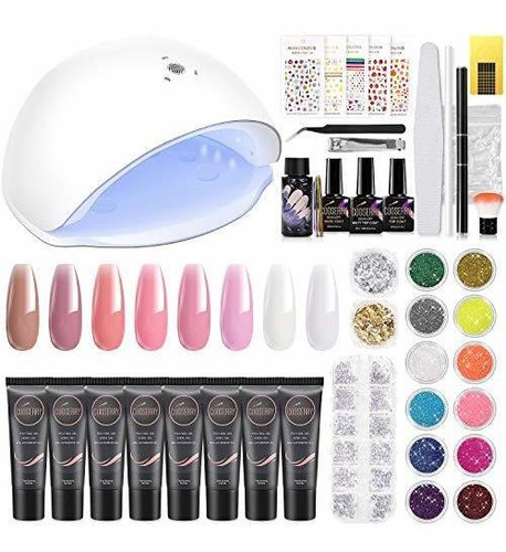 Kits Para Decoración - Cooserry Poly Gel Nail Kit - Kit De G