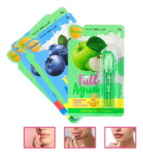 Brillo Labial Hidratante Con Aromas Y Acido Hialuronic Pack5
