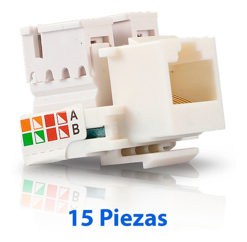 Kit 15 Conectores Rj45 Cat6 Blanco Ens-jc6wh Enson