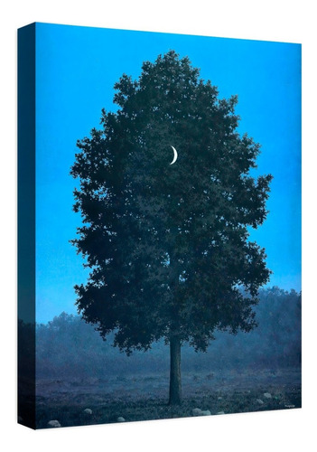 Cuadro Decorativo Canvas Coleccion René Magritte 60x45 Color 16 De Septiembre Armazón Natural