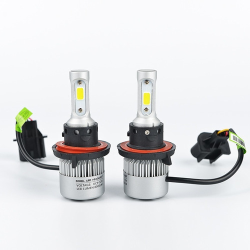 2 Focos Hiperled H13 9008 Luz Blanca Altas Y Bajas 8000 Lm