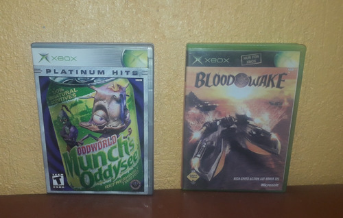 2 Juegos Oddworld: Munch's Oddysee Y Blood Wake Xbox Clásica (Usado)