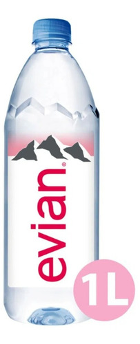 Agua Evian 1000 Ml Natural Sin Gas Plastico 6 Piezas 