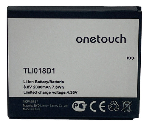 Ba-teria Tli018d1 Compativel Com One Touch Pop 3 / 5