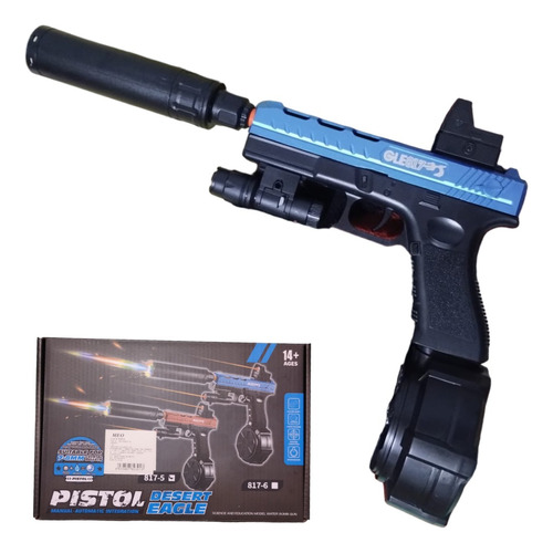 Pistola Glock De Hidrogel Con Retroceso Doble Cargador