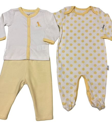 Conjunto Para Bebe 100% Algodon (set  3p) Baby Creysi