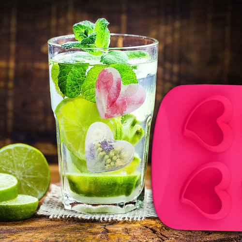 Bandeja De Hielo De Verano Con Forma De Corazón En Forma