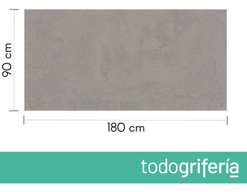Porcelanato Gris Simil Cemento Monier Beton Satinado 90x180