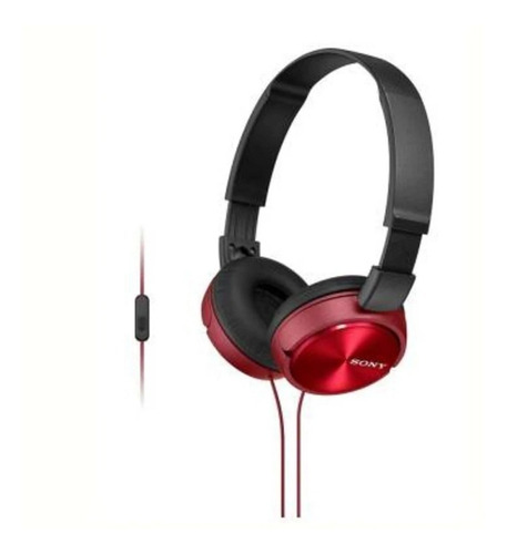 Audífonos Diadema Plegables Rojo Micrófono Mdr-zx310/r Sony 