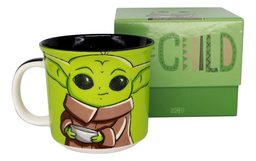 Caneca De Porcelana Baby Yoda Star Wars Mandalorian 10024118