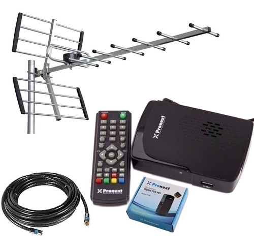 Kit Decodificador Tda Hd + Antena Yagi + 10mts Envio Gratis