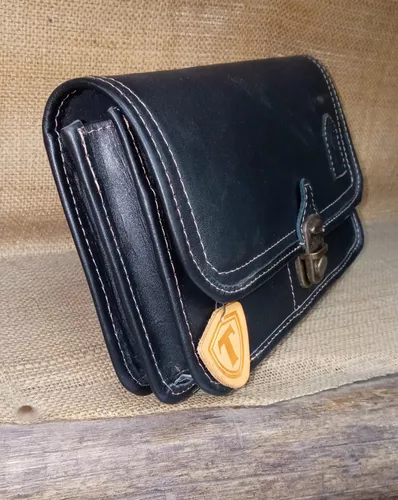 Cartera De Mano Portadocumentos De Cuero Legítimo Hombre