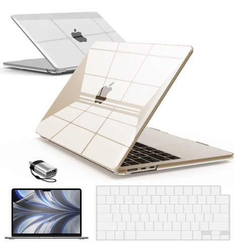 Funda Ibenzer Para Macbook Air 13 M2 + C/teclado Clear1