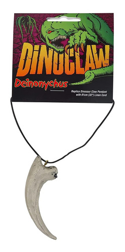 Collar Con Colgante De Garra De Dinosaurio Deinonychus 