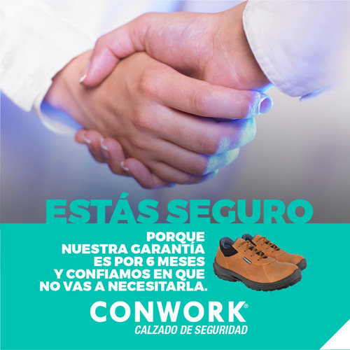 Imagen 10 de 10 de Calzado De Seguridad Conwork Allworks 201za Titan Camel