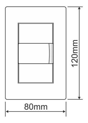Interruptor Simples Evidence Com Placa 4x2 - Fame Cor Branco