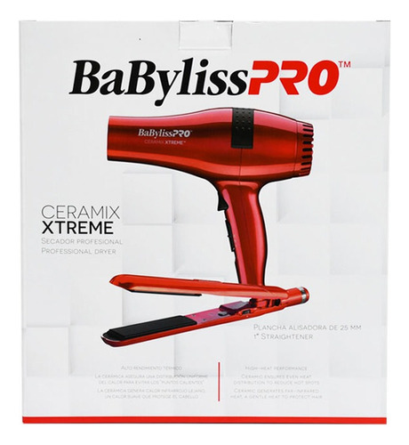 Kit Babyliss Secador Pelo Profesional + Plancha Alisado