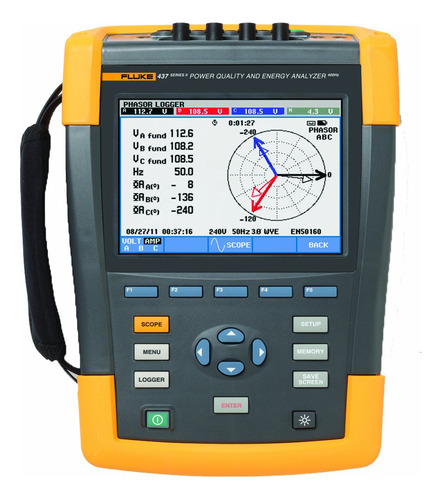 Fluke 437-ii Basic 3 Fase Calidad Energia Analizador + 0,5%