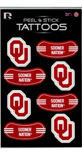 Rico Industries Ncaa Oklahoma Sooners - Tatuajes Para Despe.