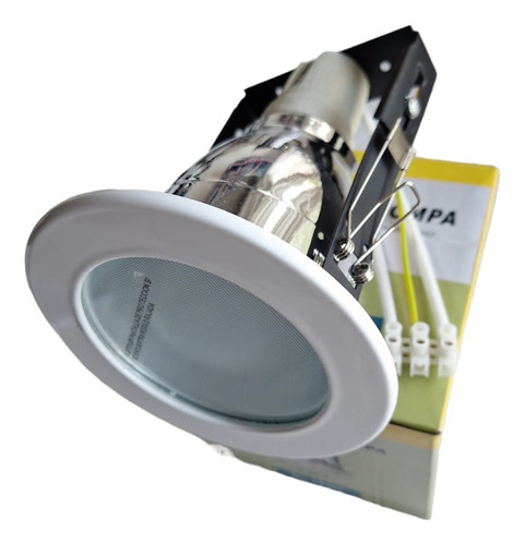 Spot Embutir E27 C/lamp Led Candil E265 Blanco Pack X 5 U   