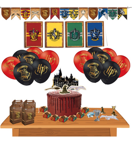 Festa Harry Potter - Kit Decorativo Só Um Bolinho 