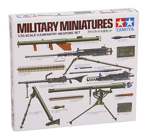 Militar Minatures U.s Infantería Armas Set - Escala 1:35 Mil