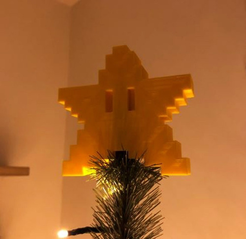 Estrella De Mario Bros Para Punta Árbol De Navidad