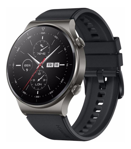 Huawei Watch GT 2 Pro Sport 1.39" caja 46.7mm de  titanio  night black, malla  black de  fluoroelastómero VID-B19