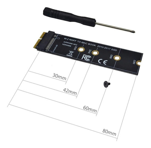 Imagen 3 de 7 de Tarjeta Adaptador M.2 Nvme Ssd Macbook Air Pro 2013-2017