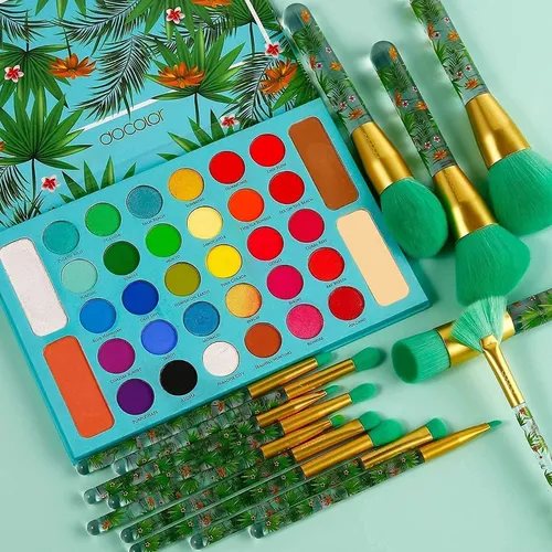 Brochas De Maquillaje Tropicales Paletas De Sombra Cuotas sin