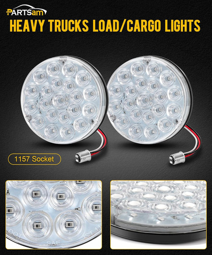 Luz Trasera Redonda De 4 Pulgadas, 21-2835 Led, Luces Auxili