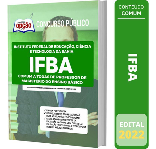 Apostila Ifba - Comum Professor Magistério Ensino Básico