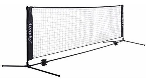 Aoneky Mini Portable Tennis Net For Driveway - Kids Soccer T