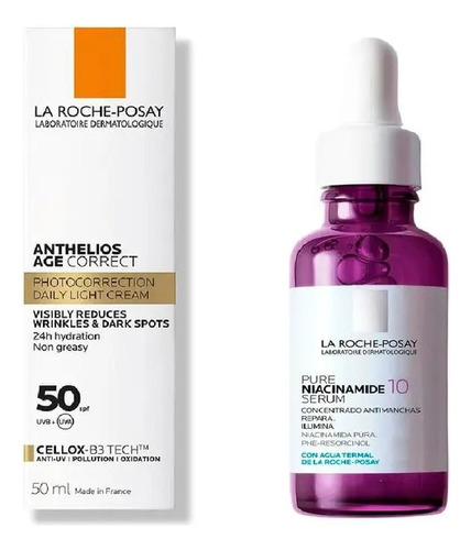 Combo La Roche Posay Serum Niacinamida + Age Correct