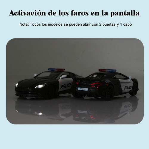 Aston Martin Db11 Amr Miniatura Metal Coches De Policía 1:32