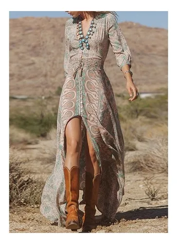 Vestido hippie sale chic comprar