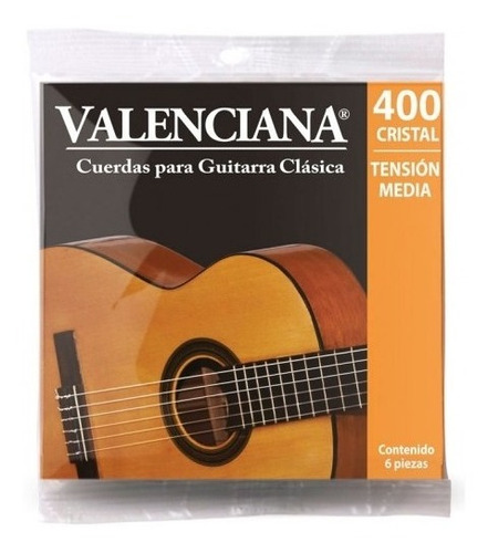 Cuerdas La Valenciana 400 Cristal Guitarra Clásica Nylon
