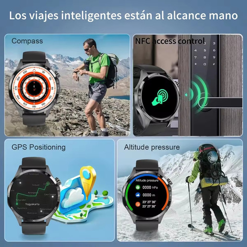 1.53 Reloj Inteligente Nfc Para Hombres Llamada Bluetooth